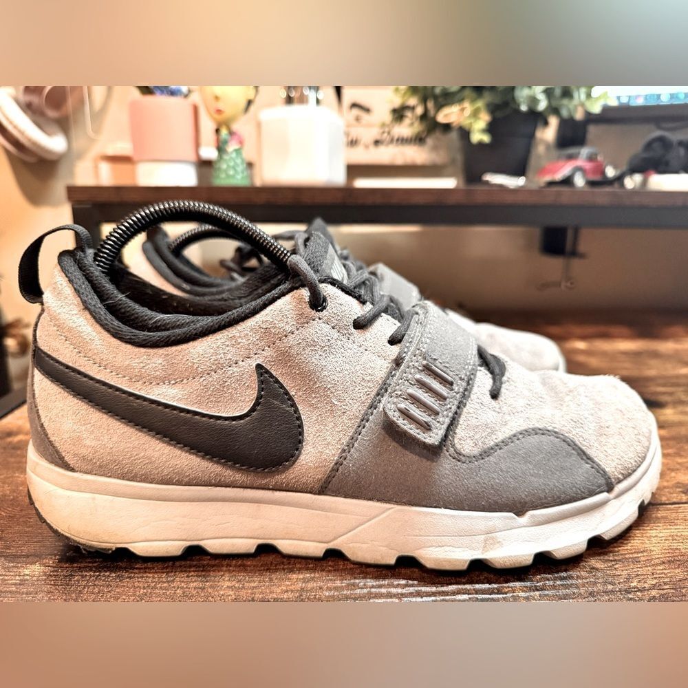 Nike SB Trainerendor‎ Suede Low Cool Grey Black Wolf Grey Size 9